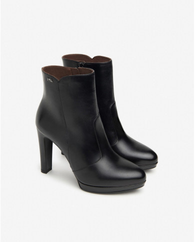 TRONCHETTO NEROGIARDINI DONNA NAPPA PANDORA NERO BATTIS.TPU SAMARRA TACCO 10 CM I410981D/100