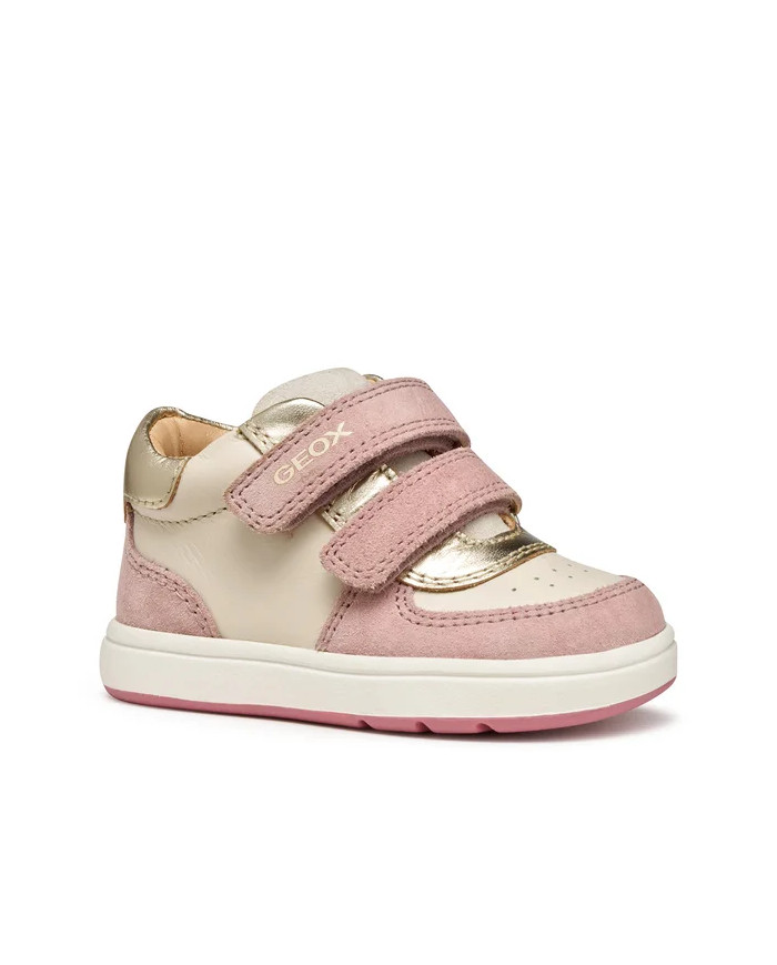 SNEAKERS GEOX PRIMI PASSI BAMBINA B BIGLIA LT IVORY/OLD ROSE B564CA 02244 C1MA8 