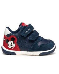 SNEAKERS GEOX PRIMI PASSI BAMBINO B ZAPITO B - GEOBUCK+SCAMOSCIA NAVY/RED B566CB 05422 C0735