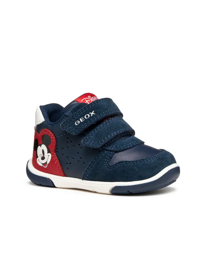 SNEAKERS GEOX PRIMI PASSI BAMBINO B ZAPITO B - GEOBUCK+SCAMOSCIA NAVY/RED B566CB 05422 C0735