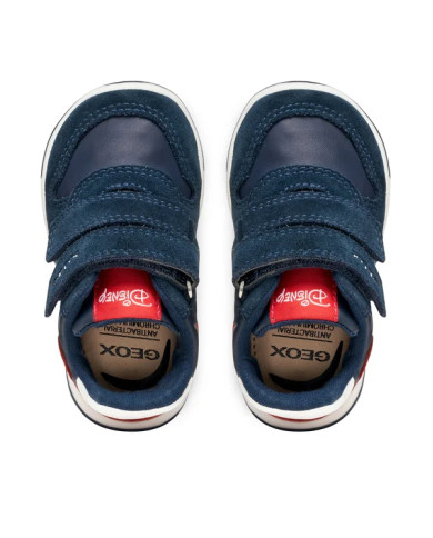 SNEAKERS GEOX PRIMI PASSI BAMBINO B ZAPITO B - GEOBUCK+SCAMOSCIA NAVY/RED B566CB 05422 C0735