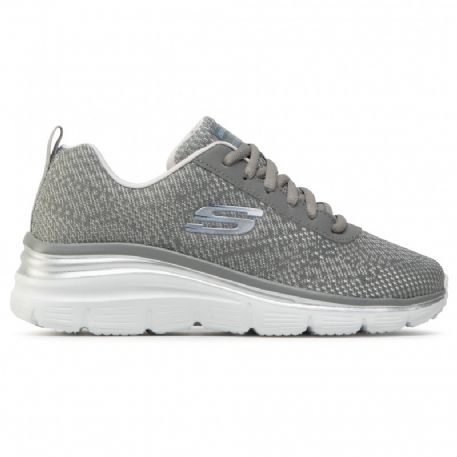SNEAKERS SKECHERS DONNA FASHION FIT-BOLD BOUNDARIES GRIGIO 12719 GYLV