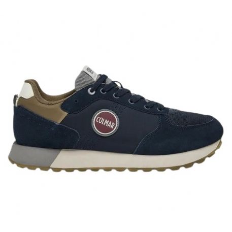 COLMAR  SNEAKER UOMO TRAVIS AUTHENTIC NAVY-LT GRAY-MILITARY GREEN 001