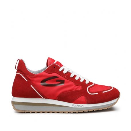 SNEAKER SNEAKERS UOMO AGM008806 SUEDE/NYLON RED