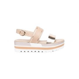 SANDALO CON ZEPPA NEROGIARDINI DONNA BEIGE E218880D/415
