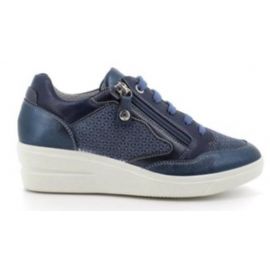 SNEAKERS ENVAL SOFT DONNA CAPRA MET. WASH JEANS 1755633