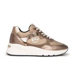 SNEAKERS NEROGIARDINI DONNA AKOYA MAJOR BROWN T.NEW BOMBER COLORE FAN I205241D/322