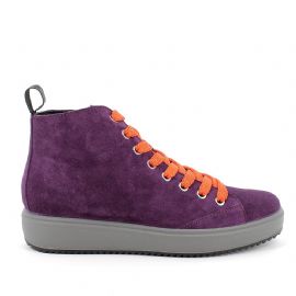 SNEAKERS IGI&CO DONNA SCAMOSCIATO VIOLA AMETISTA LACCI E ZIP 2669900