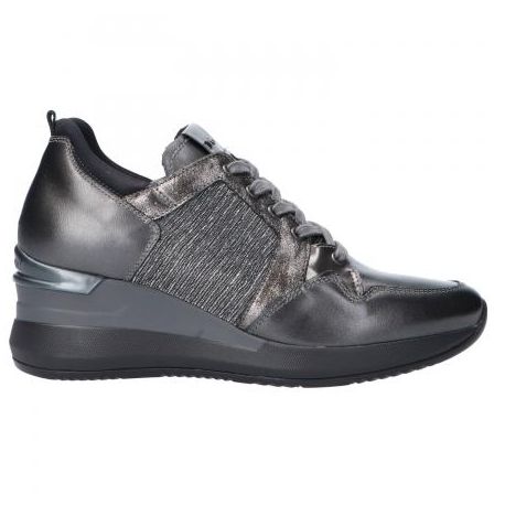 SNEAKERS NEROGIARDINI DONNA CON ZEPPA PARADISE PERL.PIOMBO T.BRILL ANTRACITE A908860D/109