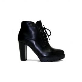 TRONCHETTO NEROGIARDINI GUANTO NERO TACCO 10CM A909682D/100