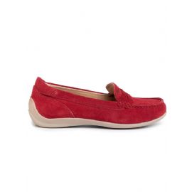 MOCASSINO GEOX DONNA YUKI SUEDE RED D0255B 00022 C7000