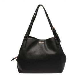 BORSA A SPALLA LIU JO DONNA ECS M SATCHEL LIU JO CAMPANULA NERA AA3076E0086 COL.22222