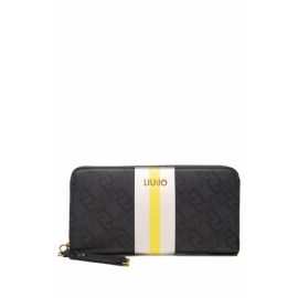 PORTAFOGLIO GRANDE LIU JO DONNA ECOSOSTENIBILE NERO  AA3238E0538 COL.22222