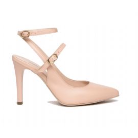 DECOLLETE' NEROGIARDINI DONNA NAPPA PANDORA ROSA TPU DIMONA LADY ROSA LOOK DA CERIMONIA SLINGBACK E307030DE/606