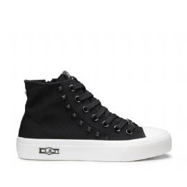 SNEAKERS CULT DONNA PLACEBO 3643 MID W CANVAS BLACK CLW364301