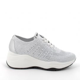 SNEAKERS CON ZEPPA IGI&CO DONNA T.FLYKNIT 25 BIANCO/ARGENTO  3663211