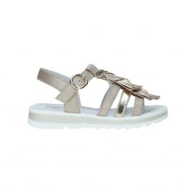 SANDALO NEROGIARDINI TEEN BAMBINA T.BRILL PLATINO 6074 P931120F/672