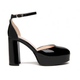 DECOLLETE' NEROGIARDINI DONNA VERNICE NERO TPU NOZZA  TACCO 10Cm E307060DE/100