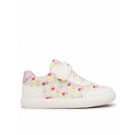 SNEAKERS GEOX BABY B GISLI G. A - TELA STAMP.+GBK WHITE/PINK tg. 20,21,22 B021MA 0AW54 C0406