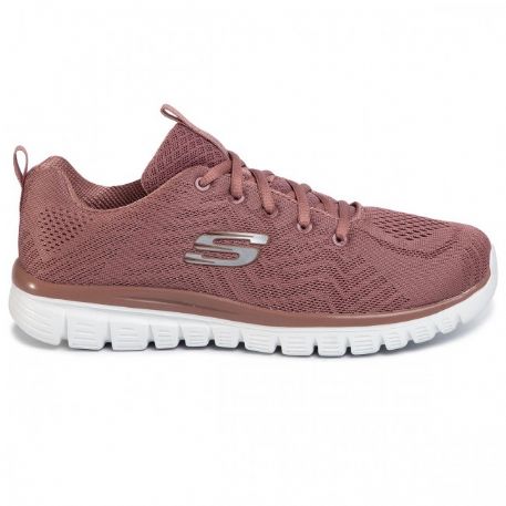 SNEAKERS SKECHERS DONNA GRACEFUL GET CONNECTED MAUVE 12615 MVE