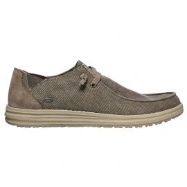 SLIP-ON SKECHERS UOMO MELSON-RAYMON KAKI TELA DA SPIAGGIA 66387 KHK