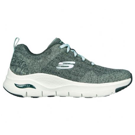 SNEAKERS SKECHERS DONNA ARCH FIT - COMFY WAVE 149414/SAGE