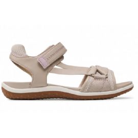 SANDALO GEOX DONNA  D S.VEGA B - VIT.SINT.+MESH   BEIGE/LT ROSE D25R6B 0BC14 C5A8W