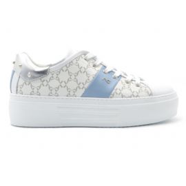 SNEAKERS NEROGIARDINI DONNA SKIPPER BIANCO T.GIOVE BIANCO NAPPA PANDORA ACQUA  SPECCHIO E306530D/707