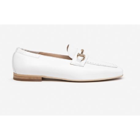 MOCASSINO NEROGIARDINI DONNA NAPPA PANDORA BIANCO MICROLITE E306341D/707