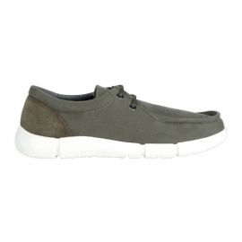 MOCASSINO GEOX UOMO U ERRICO C CANVAS SUEDE LT OLIVE U25AYC 01022 C3391