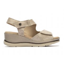 SANDALO CON ZEPPA  PITILLOS DONNA OSSID TAUPE 5033 TAUPE