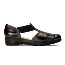 SANDALO PITILLOS DONNA ESPIGA TRESOR NERO 2602 NEGRO