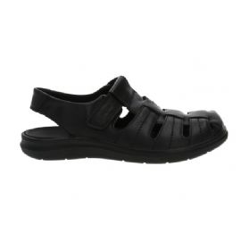 SANDALO ENVAL SOFT UOMO NAPPA SOFT VELCRO NERO 3720300