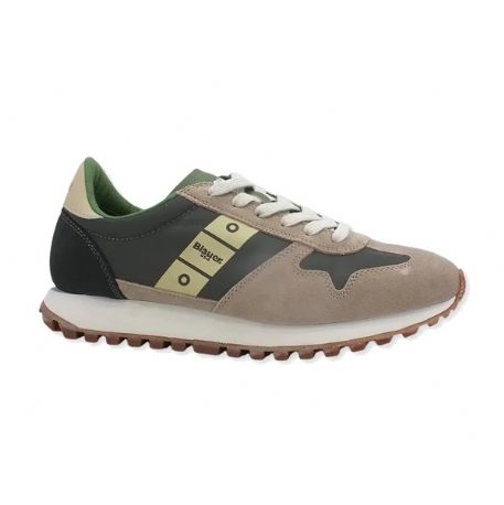 SNEAKERS UOMO BLAUER S3DAWSON02/NYS BEIGE/GREEN