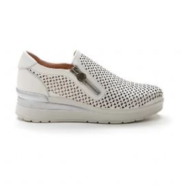 SLIP-ON STONEFLY CREAM 25 NAPPA LTH STEAM GREY 217293 346