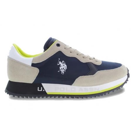 SNEAKERS U.S. POLO ASSN UOMO CLEEF001 DBL-BEI02