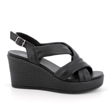 SANDALO CON ZEPPA  IGI&CO NERO 3674000