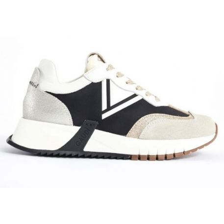 SNEAKER GAUDI' ICONICA DONNA V33-63320/OFFWHITE/SILVER