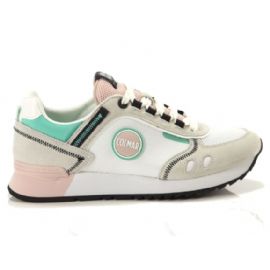 SNEAKERS COLMAR TRAVIS WHITE-PINK-WATER GREEN TRAVSP C 127