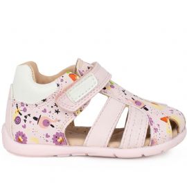 SANDALO PRIMI PASSI GEOX BAMBINA B ELTHAN G. D - VIT.SINT. LT PINK/WHITE B151QD 000BC C8175