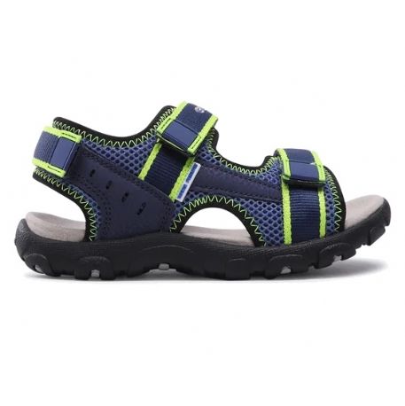 SANDALI  GEOX BAMBINO STRADA  BLUE/LIME J1524A 014CE C4052