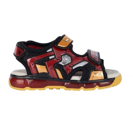 SANDALI GEOX BAMBINO ANDROID ADVENGERS  BLACK/RED J350QB 014CE C0048 TG:28-35