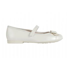 BALLERINA GEOX BAMBINA WHITE J3555A 000NF C1000 TG: 28-35