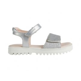 SANDALI GEOX BAMBINA CORALIE SILVER J256EB 0NFEW C1007 TG:36,37,38,39