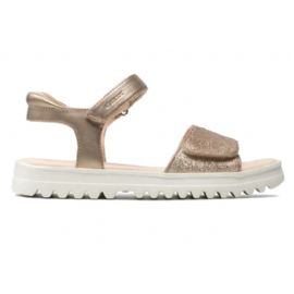 SANDALI GEOX BAMBINA CORALIE SILVER J256EB 0NFEW C1007 TG:36,37,38,39