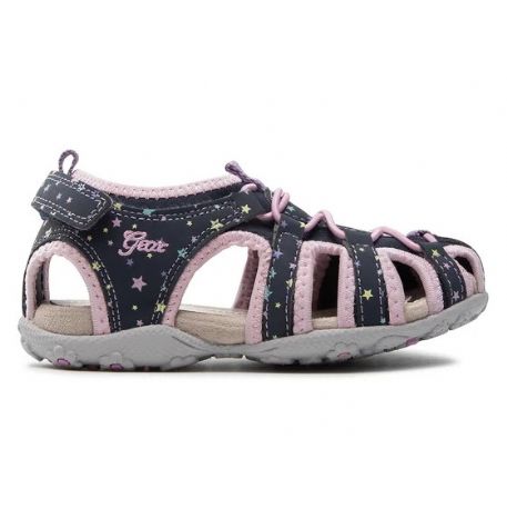 SANDALI GEOX BAMBINA ROXANNE NAVY/PINK J25D9A 01550 C0694 tg:27