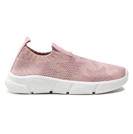 SNEAKERS GEOX BAMBINA ARIL SHINY KNITT ROSE J25DLE 0007Q C8172 TG:28>39