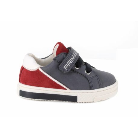 SCARPA PRIMI PASSI PRIMIGI BAMBINO BLU-ROSSO 3904833 TG:20>24