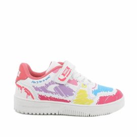 SCARPA PRIMIGI AVANT BAMBINA BIANCO MULTICOLOR-ROSA 3957800 tg:26>37