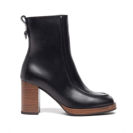TRONCHETTI NEROGIARDINI DONNA IN PELLE NERO 8CM I308193D/100